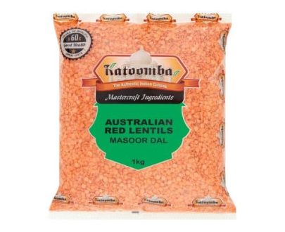 Red Lentils Split 2kg By Katoomba Brand