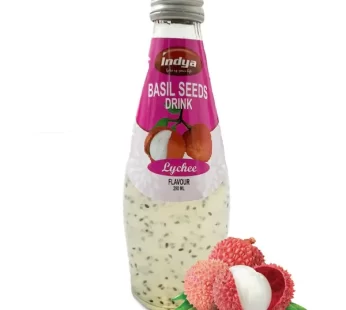 Indya Basil Drink Lychee 290ml