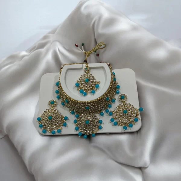 Karva Chauth Aqua Necklace